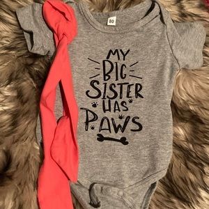 Big sister onesie 6-9m